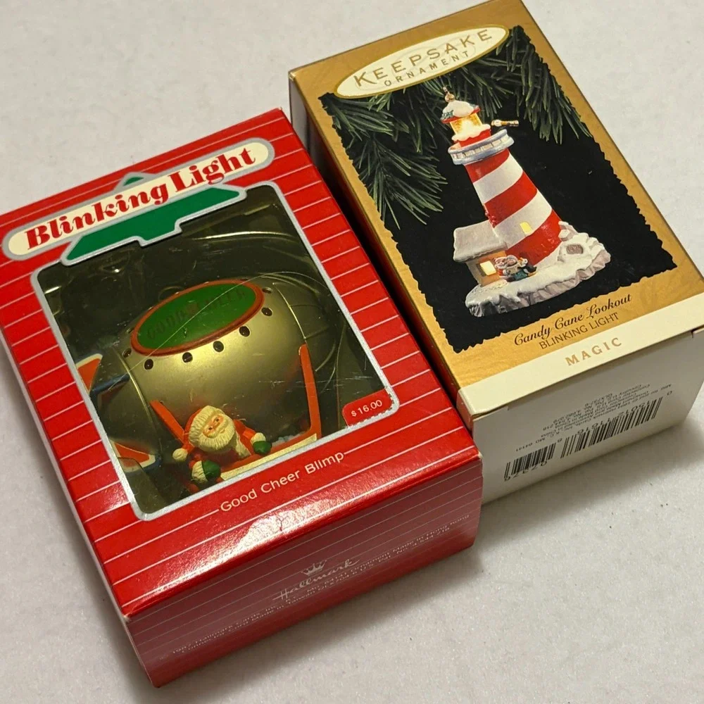 Lot of 17 Vintage Hallmark Keepsake Santa Ornaments Gym Taxi Baseball 1980s